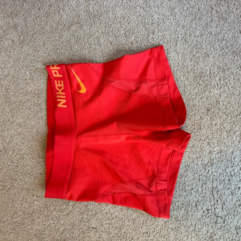 Nike Women's Red Pro Shorts